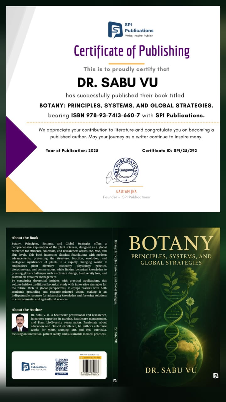 Botany: Principles, Systems, and Global Strategies” (ISBN: 978-93-7413-660-7)